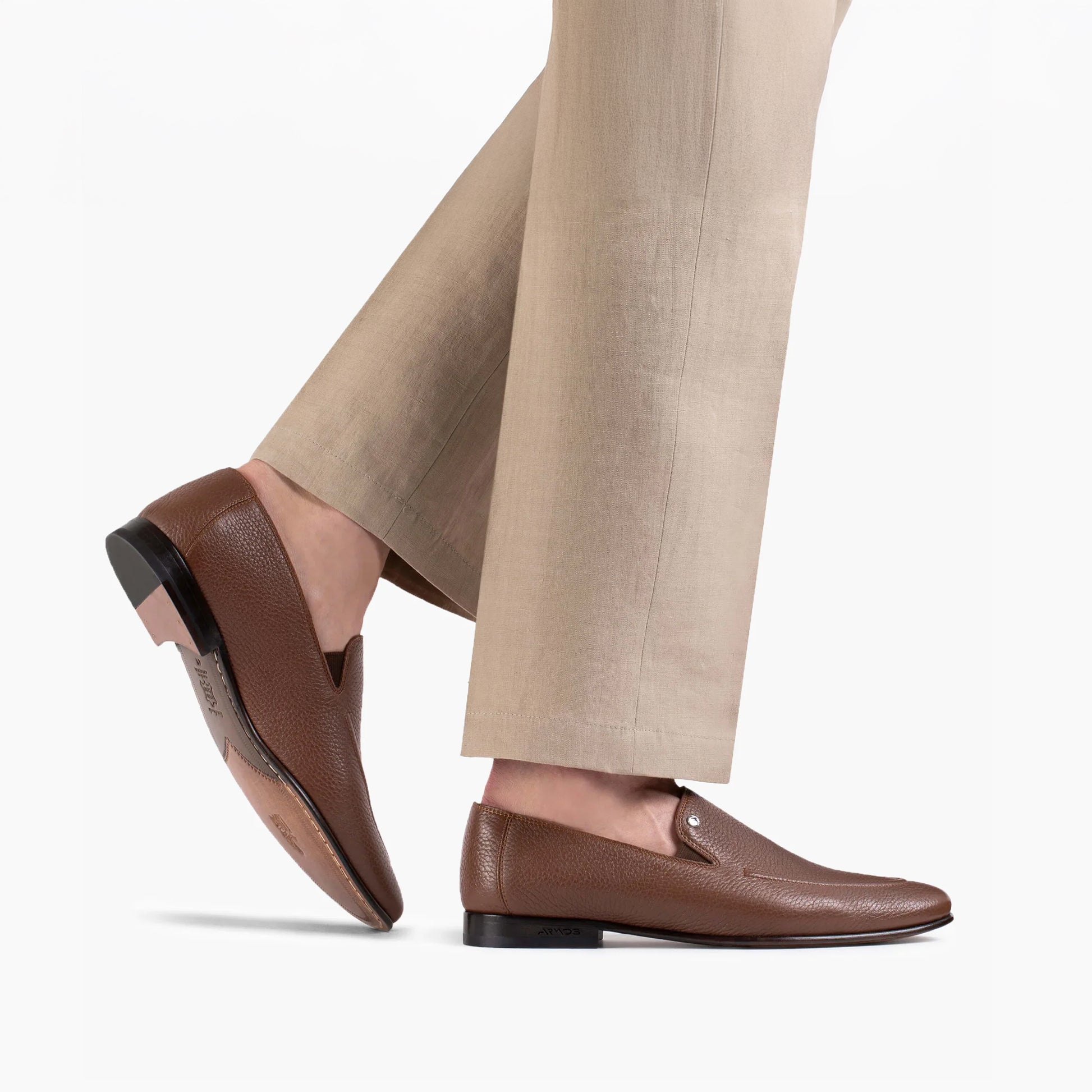 Лоферы на Резинке из Кожи