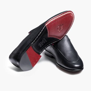 Кожаные лоферы на резинке