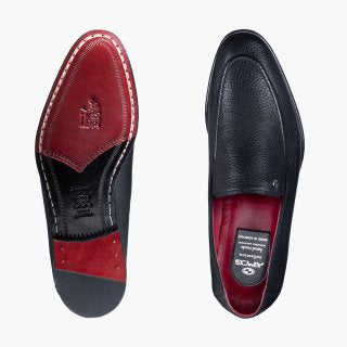 Кожаные лоферы на резинке