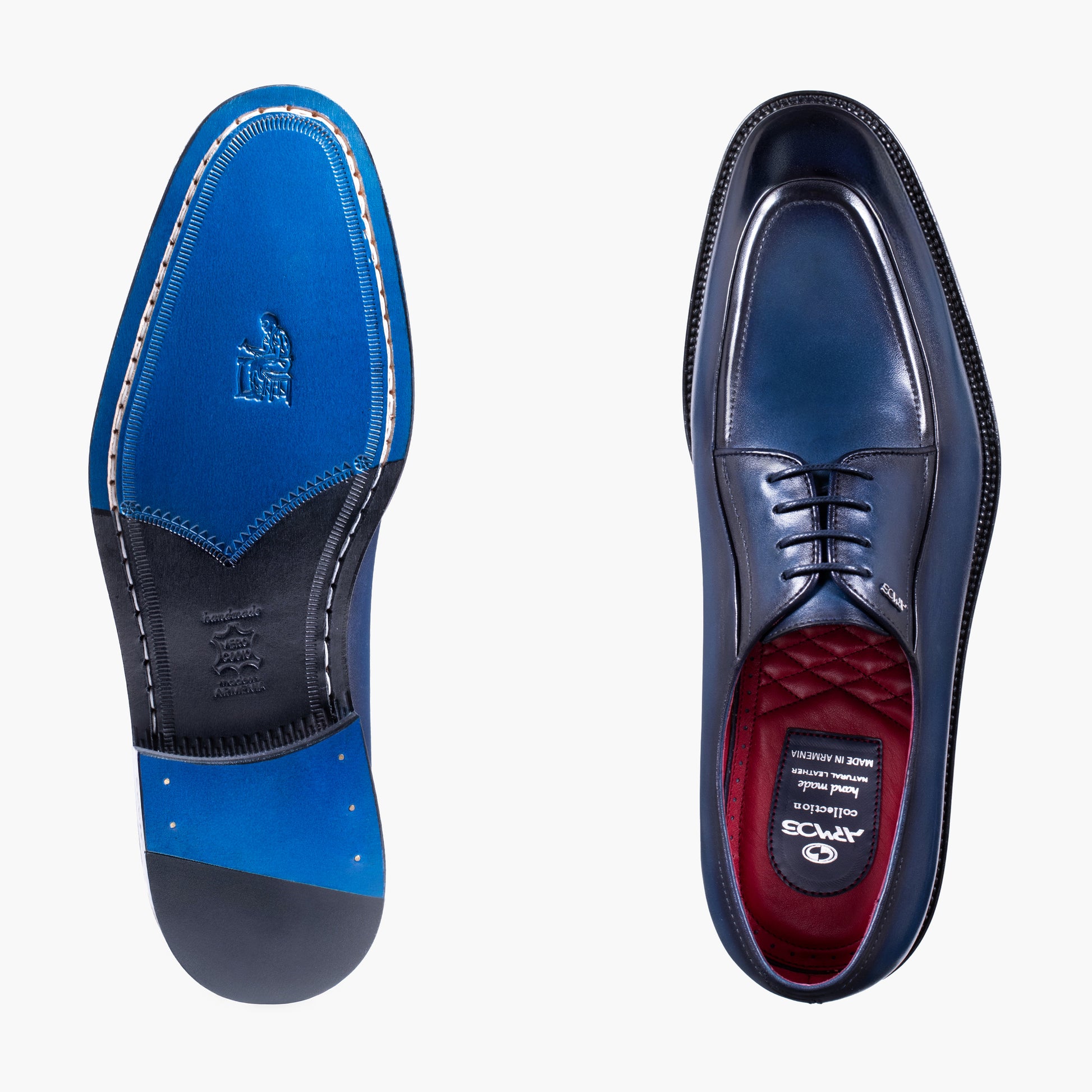 Туфли-броги с патинажем