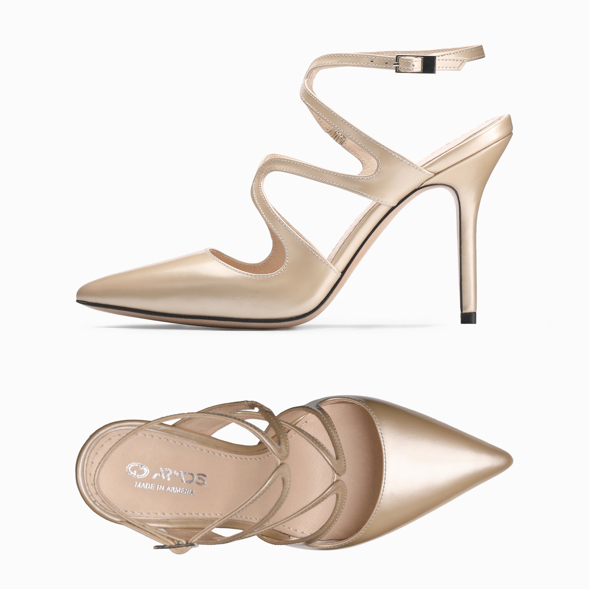 Бежевые босоножки