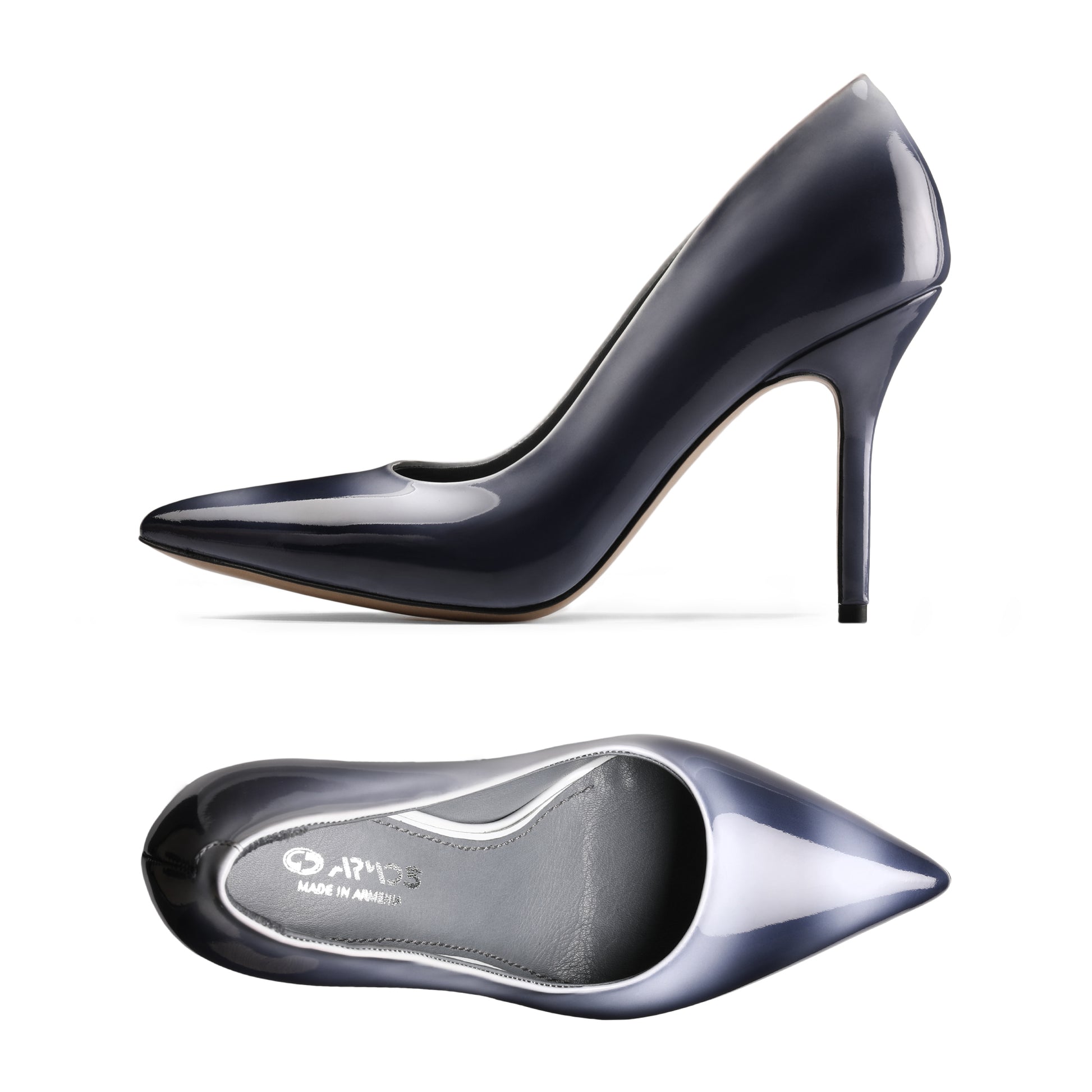 Патинированые туфли лодочки