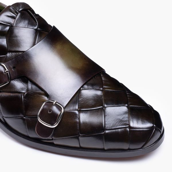 Плетеные монки с двумя пряжками