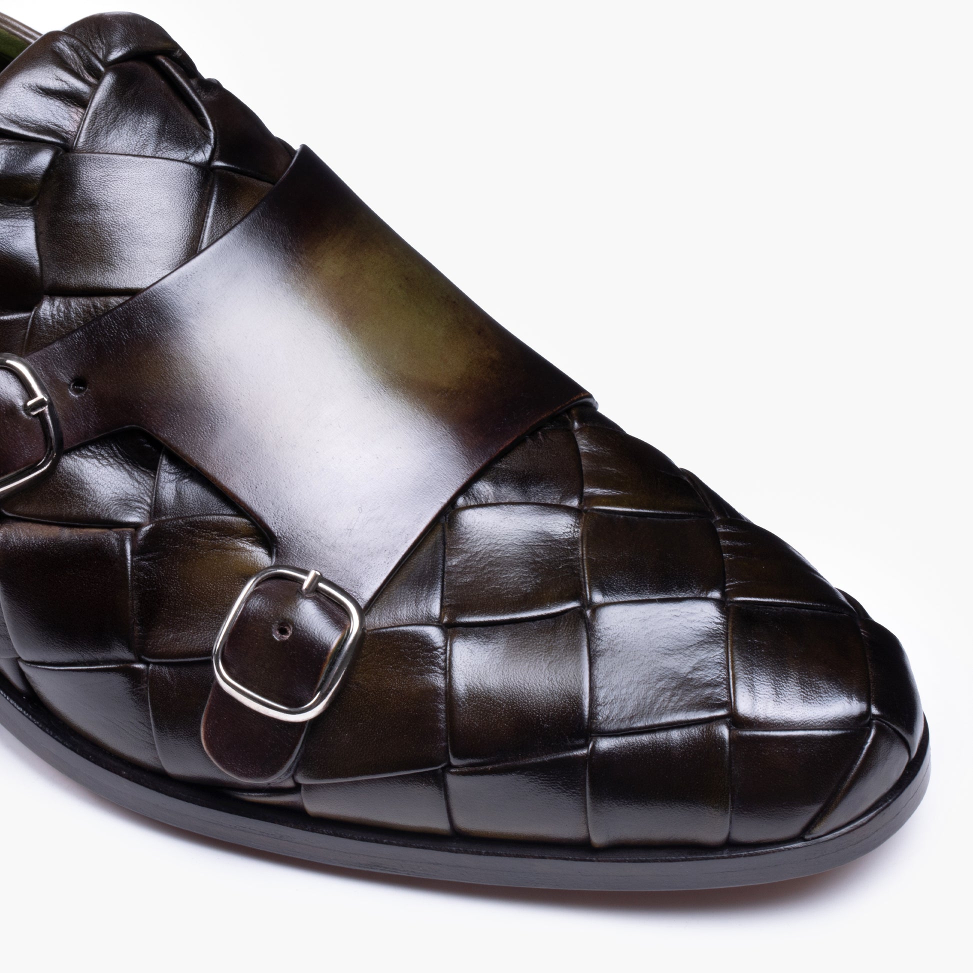 Плетеные монки с двумя пряжками