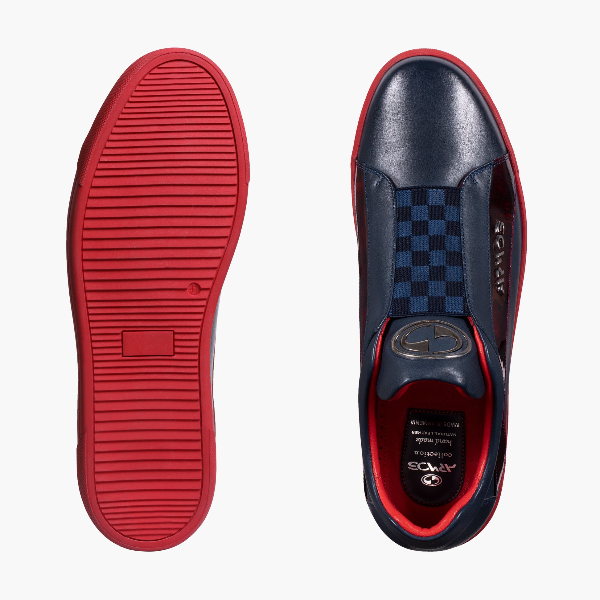 Кеды с шахматным орнаментом