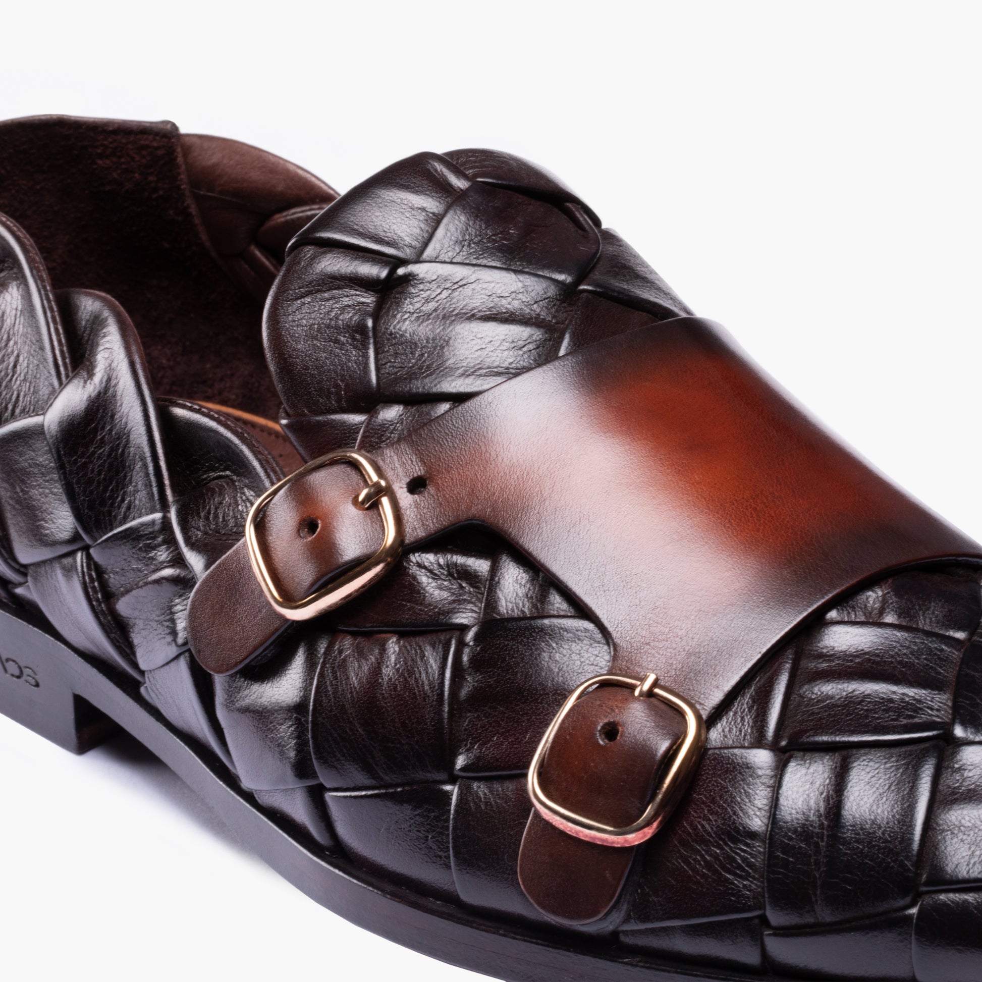 Плетеные монки с двумя пряжками