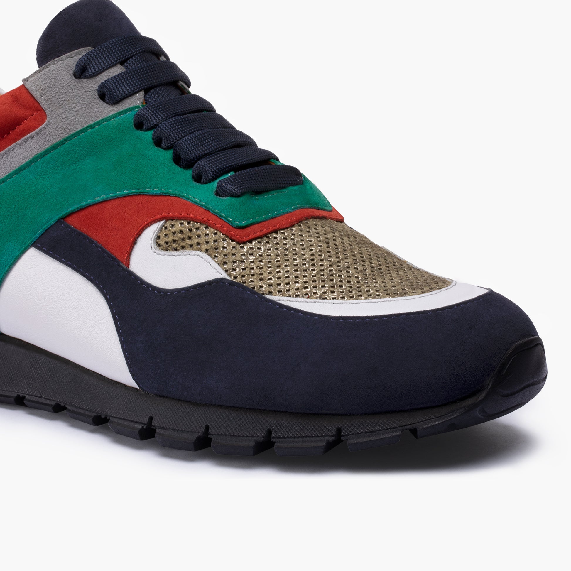 Замшевые разноцветные кроссовки