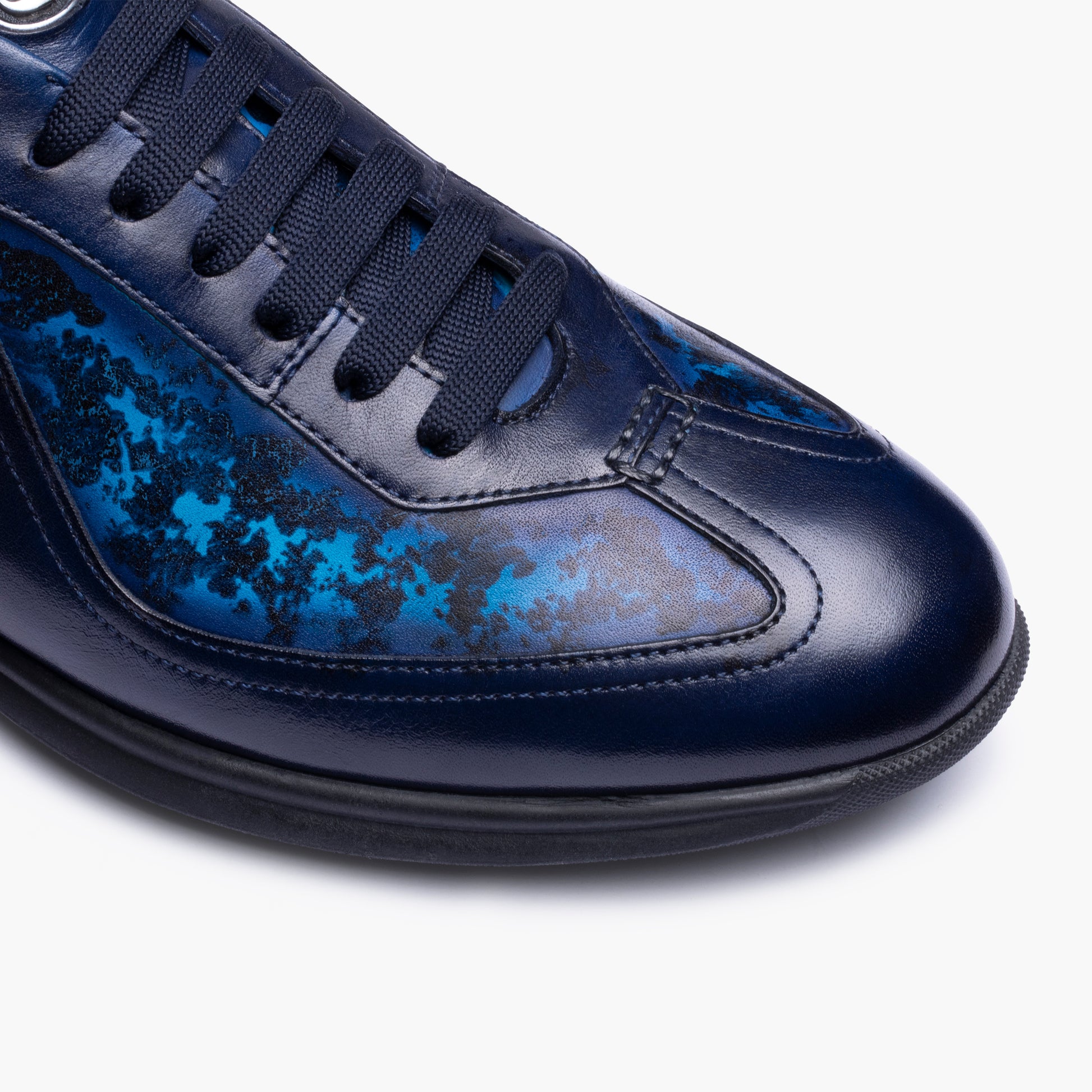 Синие патинированые кроссовки