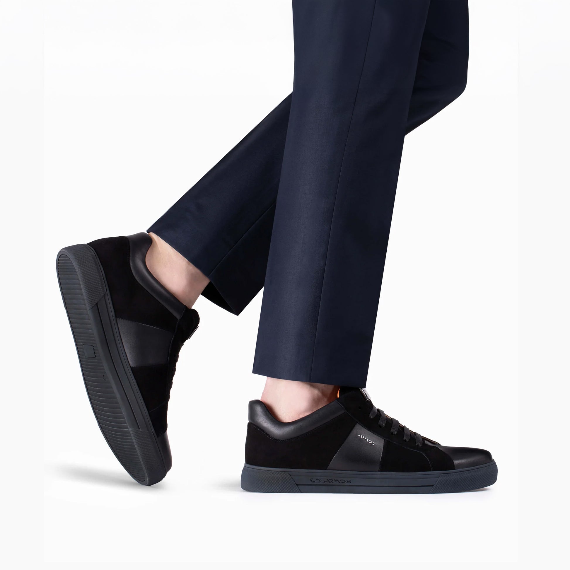 Кеды из кожи и замши