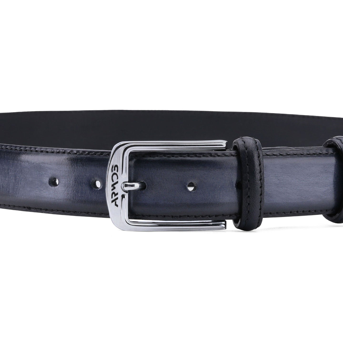 Синий патинированный ремень