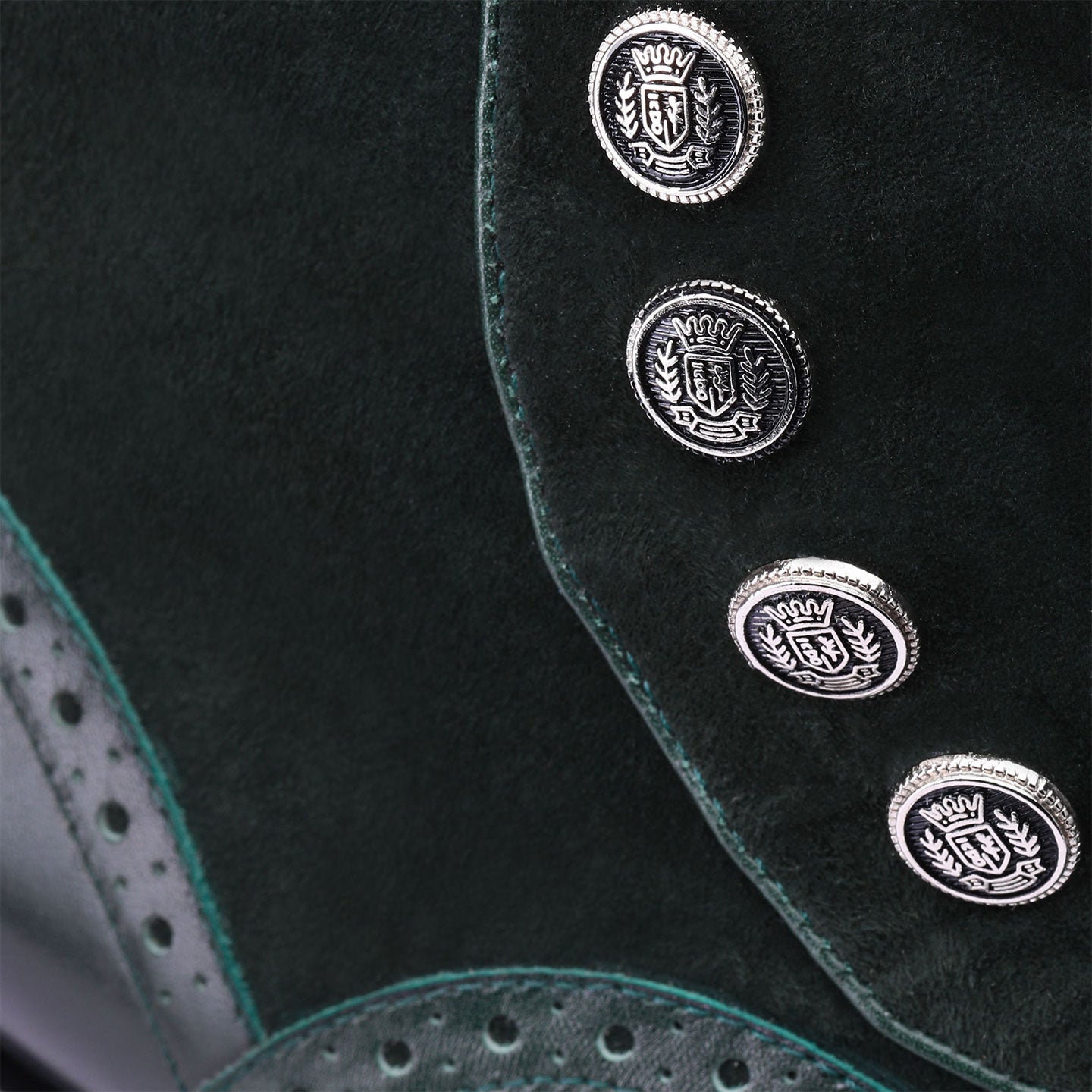 Зелёные Оксфорды, обувь из замши