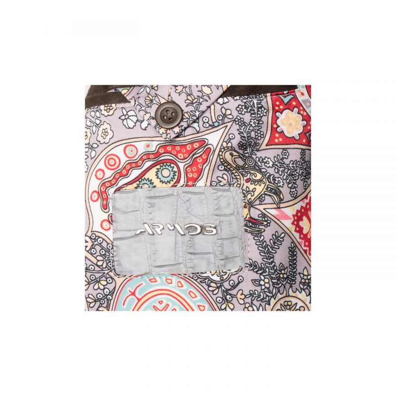 Куртка из кожи крокодила