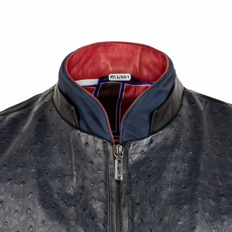 Куртка из страусиной кожи