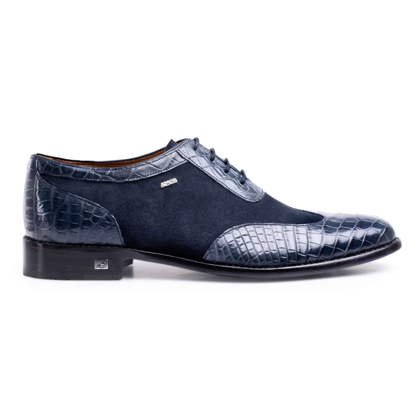 Mens shoes from crocodile leather and suede Online store Armos