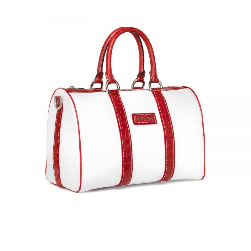 Двухцветная сумка из кожи