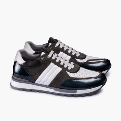 Мужские кожаные кроссовки