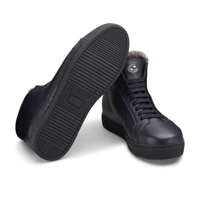 Утепленные высокие кеды