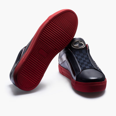 Кеды с шахматным орнаментом