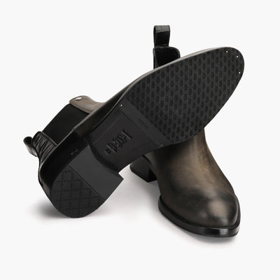 Ботинки-челси на кожаной подошве