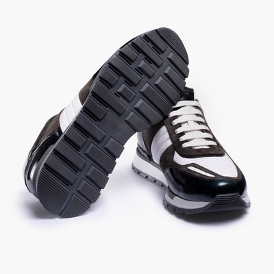 Мужские кожаные кроссовки