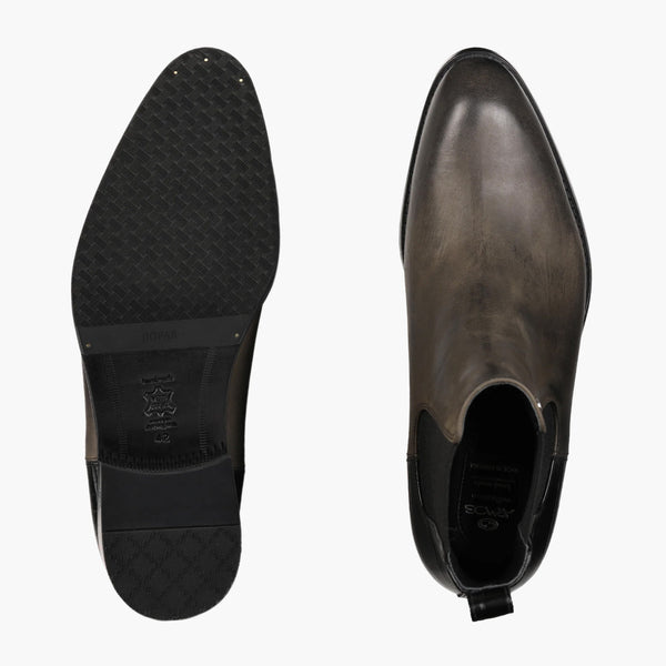 Ботинки-челси на кожаной подошве