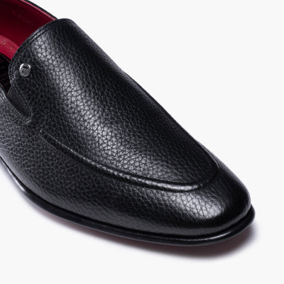 Кожаные лоферы на резинке