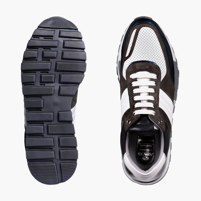 Мужские кожаные кроссовки