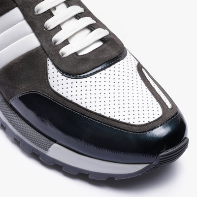 Мужские кожаные кроссовки