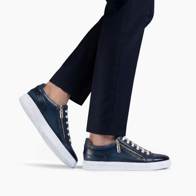 Синие кеды на молнии