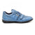 Blue ostrich leather sneakers