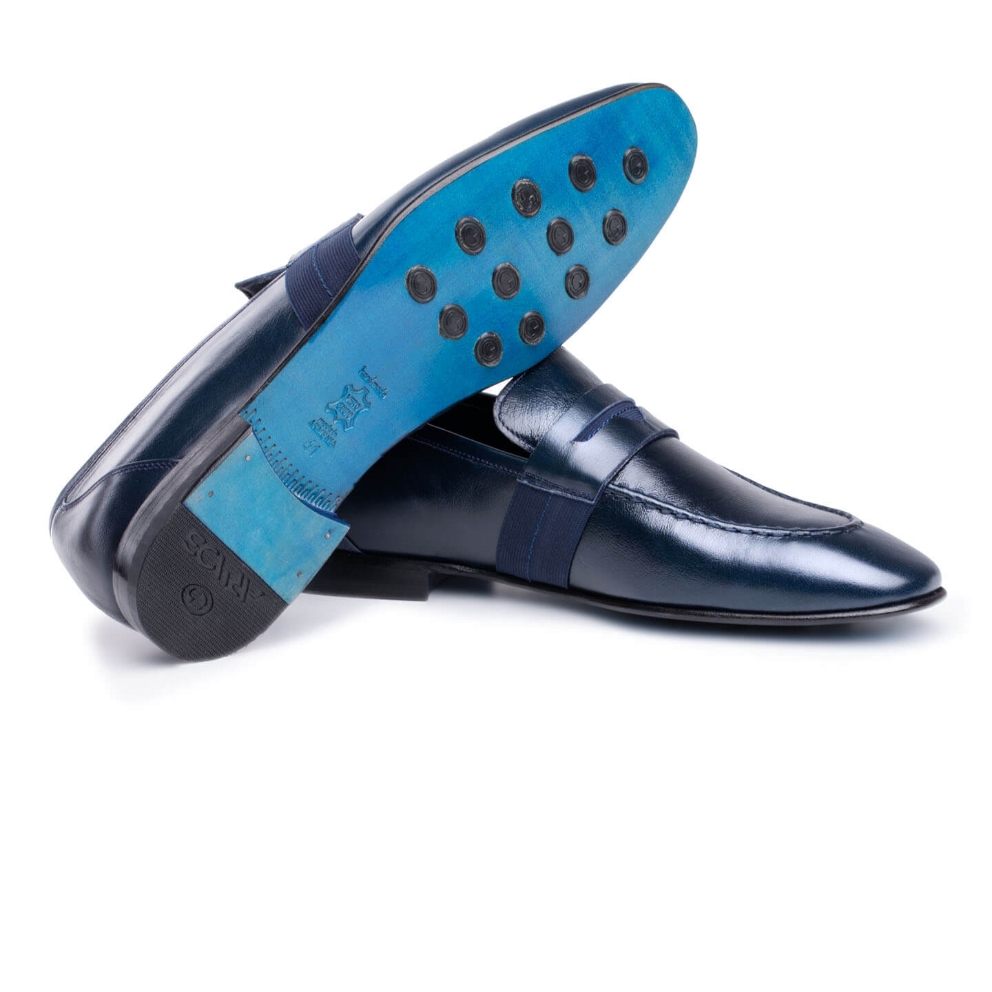 Blue loafers