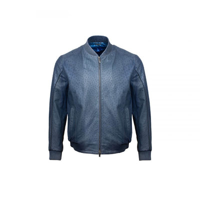 Пиджак из кожи страуса