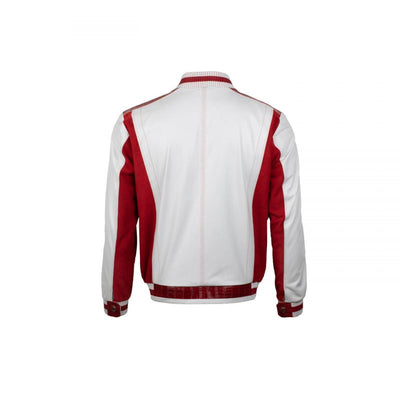 Двухцветный пиджак из крокодиловой кожи